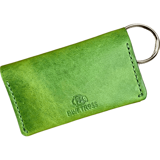 Bright Green Wallet with Key Ring