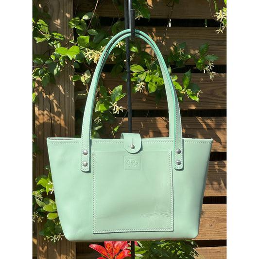 The Megan - Small Tote in Mint