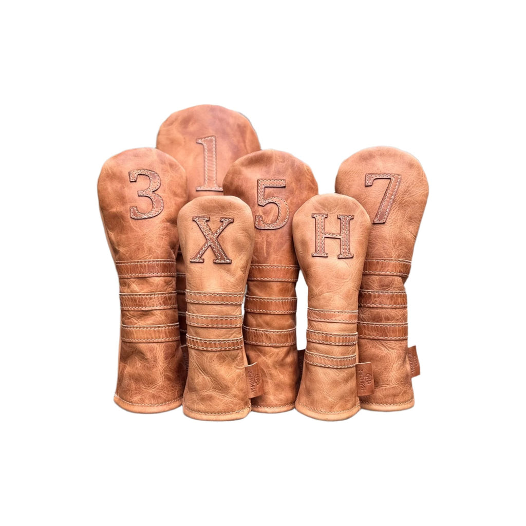 Made in the USA Group Headcover Shot Horween Natural The Harry