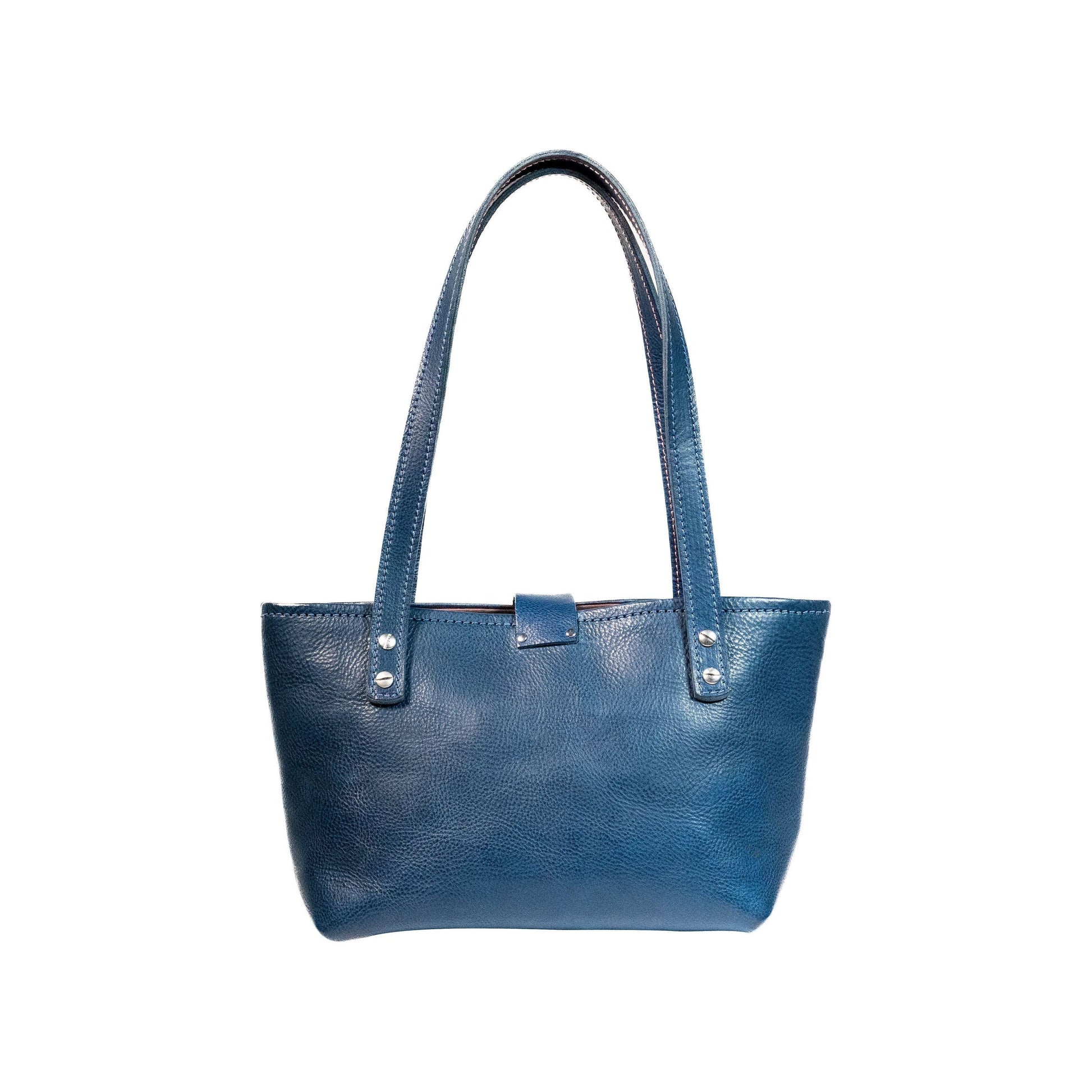 The Megan Small Tote in Color Blue