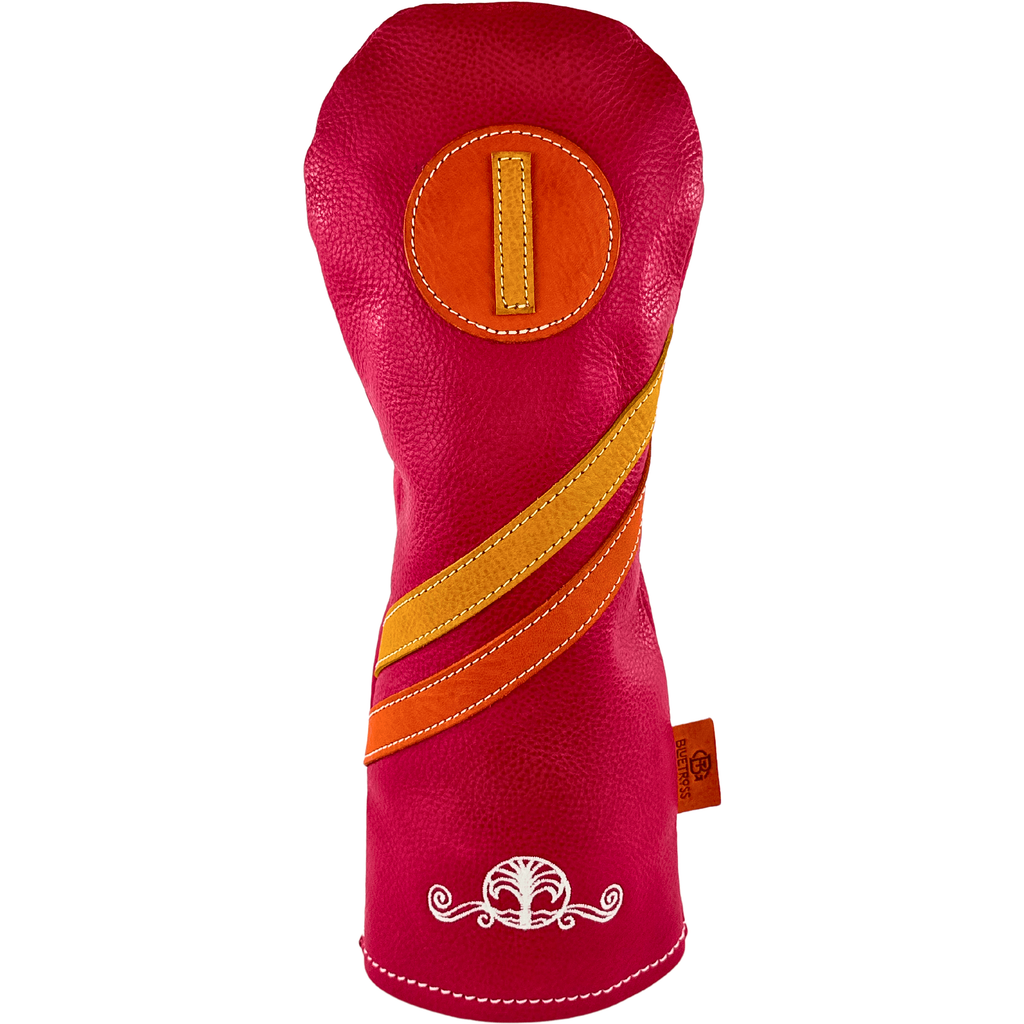 Custom Italian Leather Driver Cover - Bluetross Golf