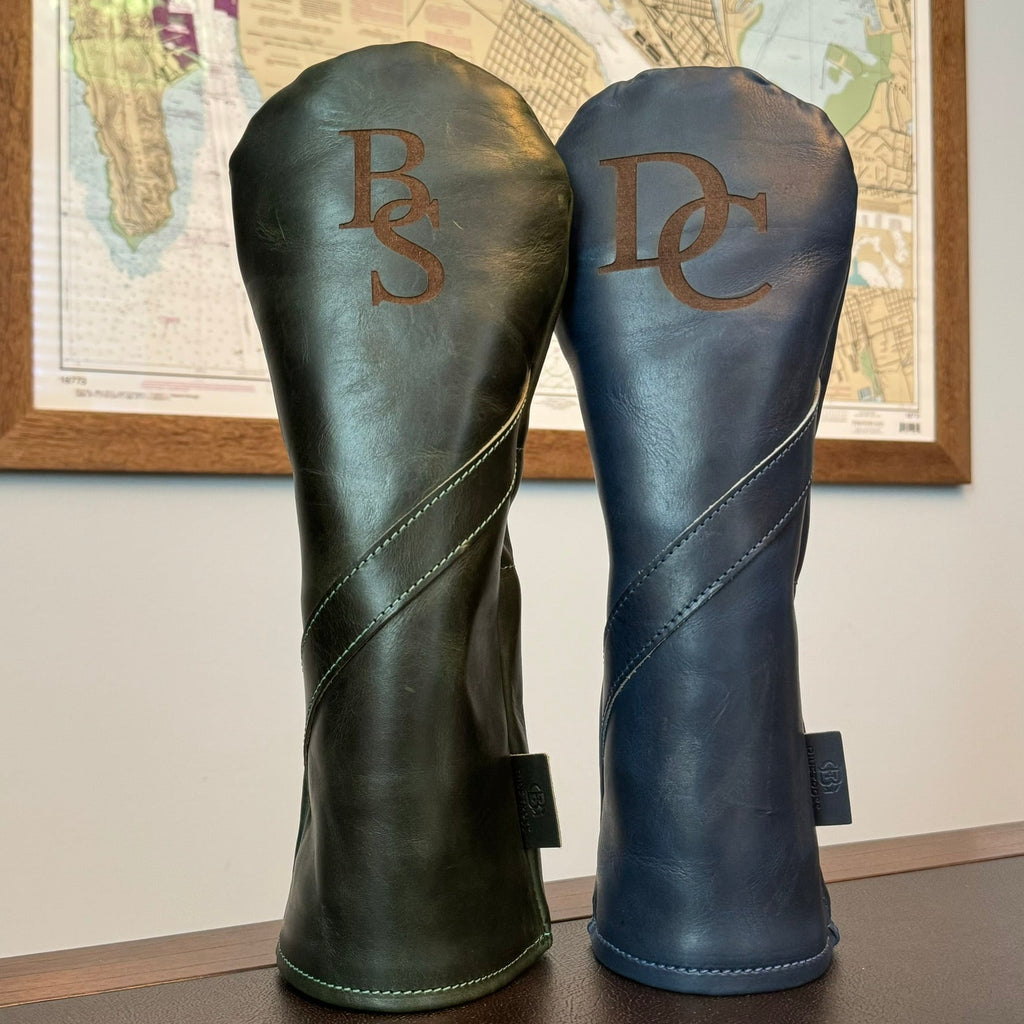 Custom Horween Leather Driver Cover - Bluetross