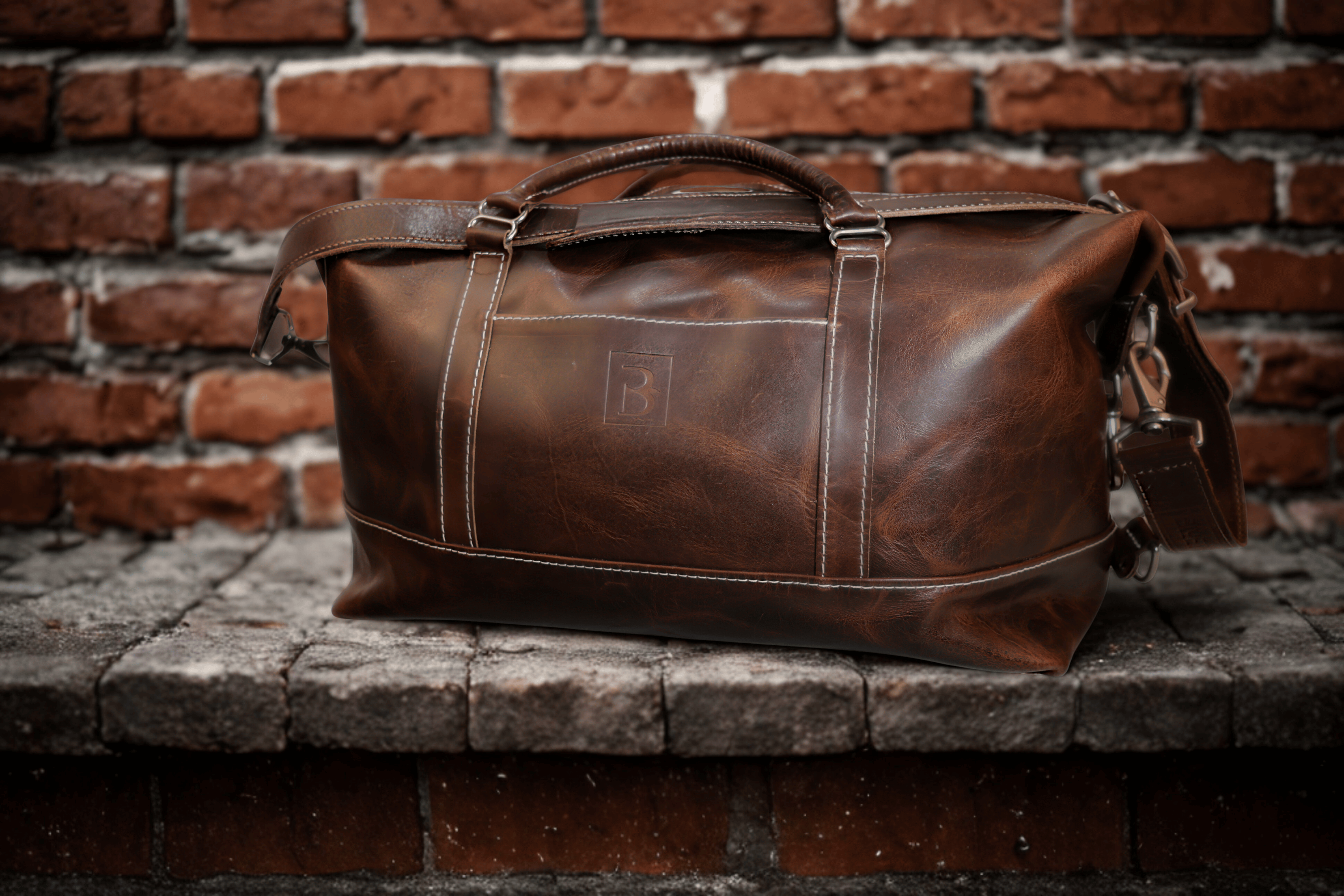 The Jake - Horween Dublin All Leather Duffle – Bluetross