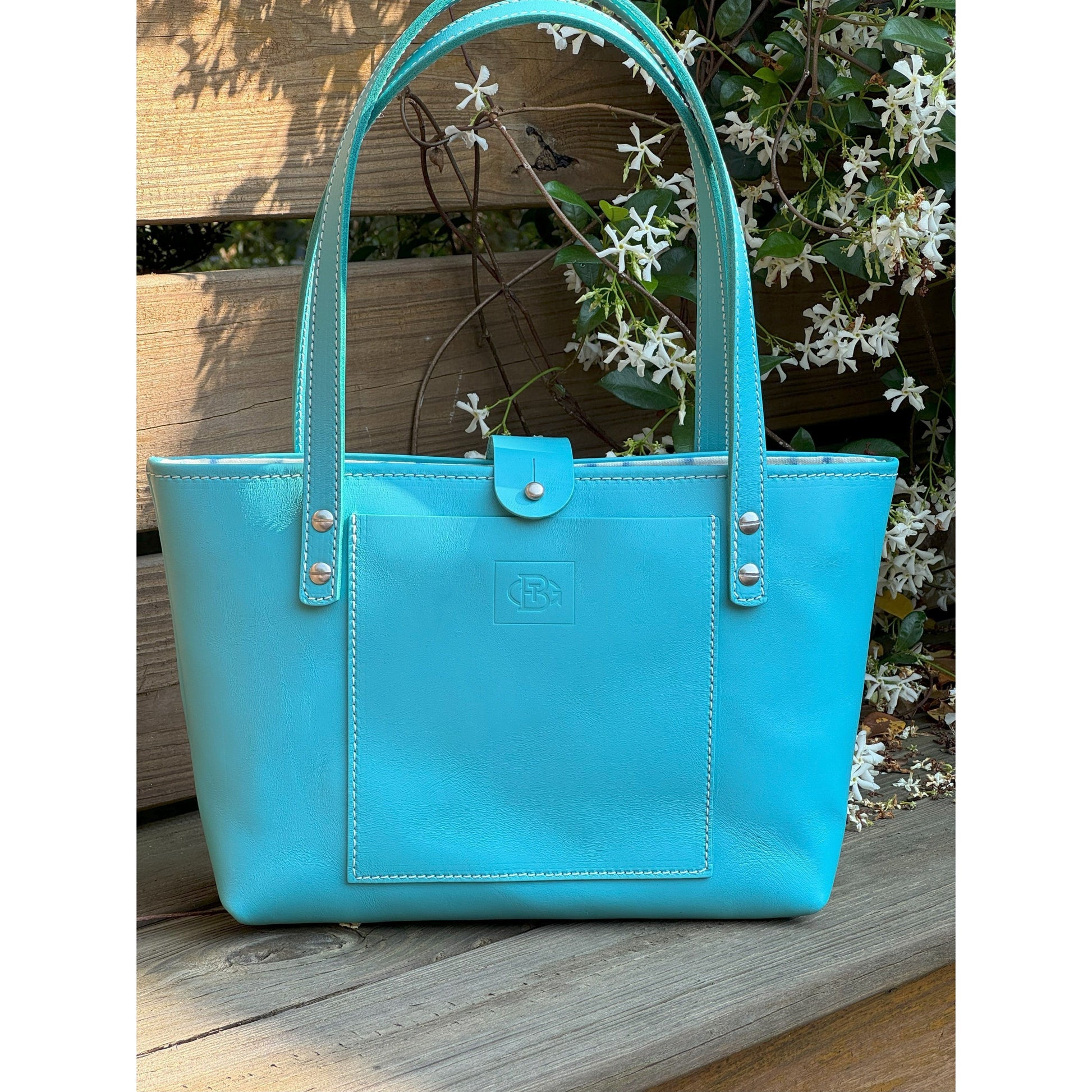 The Megan - Small Tote in Teal