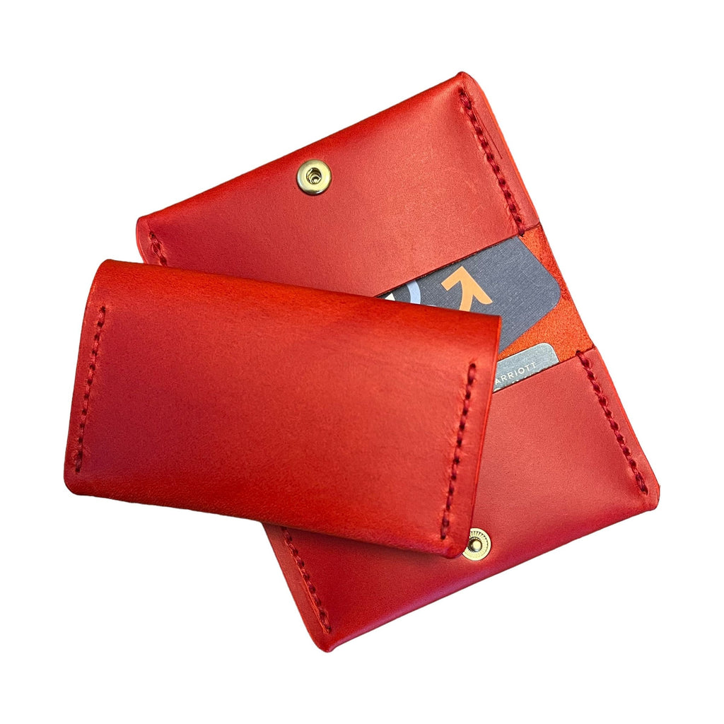 Minimalist Card Wallet Red