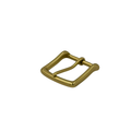 Solid Brass Heel Bar Belt Buckle in Natural Brass Finish