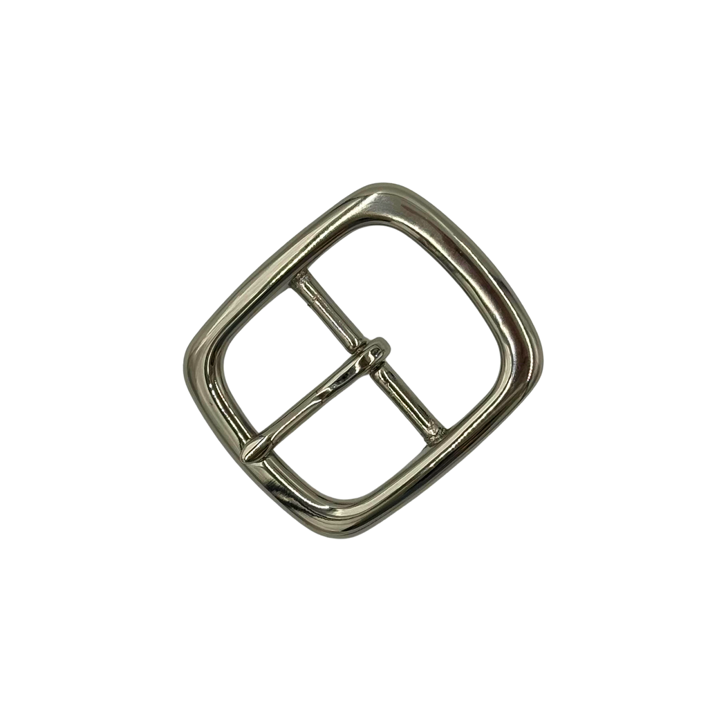 Solid Brass Center Bar Belt Buckle in Polished Brass Finish