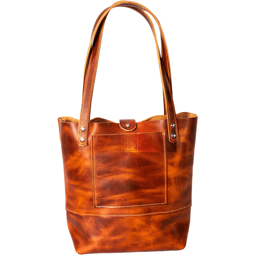Grayson Travel Tote - Horween Dublin Leather in English Tan