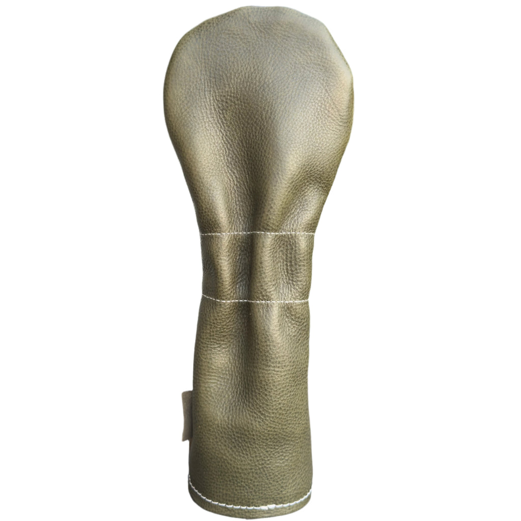 The Mark aka The Streaker driver headcover in militar olive green handcrafted in Charleston, SC back view